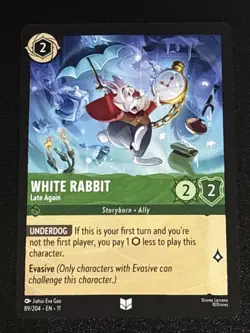Disney Lorcana Winterspell White Rabbit - Late Again 89/204 NM - Image 1