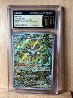 CGC Pristine 10 Pokemon TCG Magneton 159 Sv: Scarlet & Violet Promo Cards Holo - Image 1