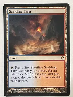 Magic the Gathering Scalding Tarn Zendikar Card Regular - Image 1