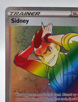 Pokemon Sidney 279/264 Fusion Strike NM Full Art Secret Rainbow Rare Card 2021 - Image 2