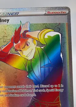 Pokemon Sidney 279/264 Fusion Strike NM Full Art Secret Rainbow Rare Card 2021 - Image 3