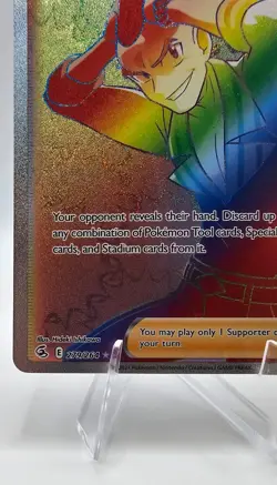 Pokemon Sidney 279/264 Fusion Strike NM Full Art Secret Rainbow Rare Card 2021 - Image 4