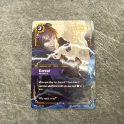 League of Legends Ezreal Prodigy Champion Unit Foil Card 149/221 Spiritforged - Image 1