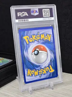 Pokemon Card 2008 Diamond & Pearl Majestic Dawn Leafeon Holo 24/100 PSA 8 Swirl - Image 2