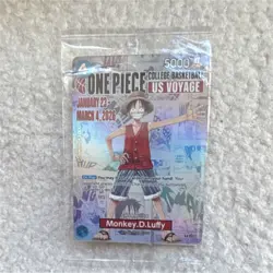 Bandai Namco One Piece CCG Monkey.D.Luffy US Voyage Promo Holo Character Card - Image 1