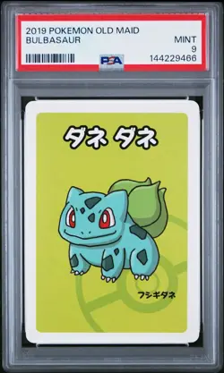 2019 Old Maid Pokemon Card Game Bulbasaur PSA 9 Japanese - Image 1