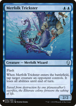 Merfolk Trickster (REGULAR) x1 - MTG The List PLST #DOM-56 - Image 1