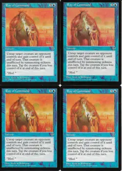MTG: RAY OF COMMAND Mirage COMMON; played, Excellent condition x4 - Image 1