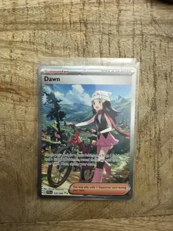 Pokemon Dawn 129/94 SIR 2025 TCG Phantasmal Flames English Card - Image 1