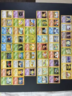 Pokemon Base Set Cards - LOT (129 cards) - Image 1