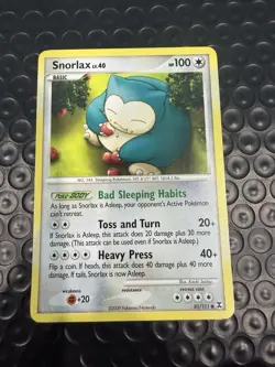 Pokemon Rising Rivals Snorlax Common Card 81/111 NM- - Image 1