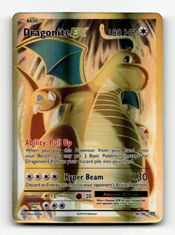 XY - Evolutions #106/108 Dragonite EX (Full Art) Ultra Rare,Holo Pokemon - Image 1