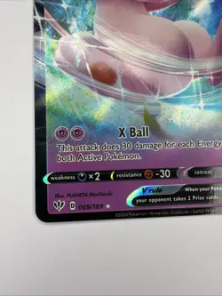 Mew V Darkness Ablaze 069/189 Regular Ultra Rare Pokemon Card NM-M - Image 4