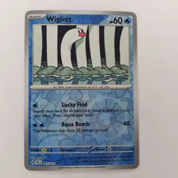 Pokemon TCG Wiglett 047/162 SV05: Temporal Forces Reverse Holo Common - Image 1