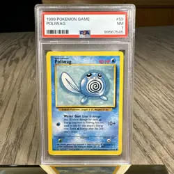 1999 Pokemon Game Poliwag PSA 7 - NM - Image 2