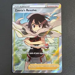 Pokemon Card - Zinnia's Resolve Evolving Skies 203/203 Ultra Rare NM - Image 1