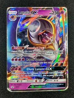 Carte Pokemon : Lunala GX Ultra Rare 2016 Soleil & Lune SM17 PO 🇲🇫 - Image 1