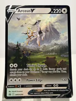 Arceus V - SWSH204 Black Star Promo Pokemon - NM - Image 1