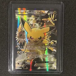 Pokemon TCG Pikachu EX XY124 Black Star Promo 2016 MP/LP Condition - Image 1