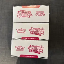Pokemon White Flare Elite Trainer Box ETB x3 - New & Sealed - Image 3