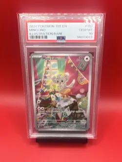Minccino 182/162 SV05: Temporal Forces Illustration Rare Holo PSA 10 Pokemon - Image 1