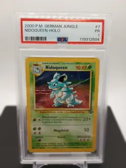 POP 1! - PSA 1 - Nidoqueen Holo #7 - 2000 German Pokemon Jungle - Image 2