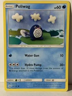 Poliwag 30/149 SM Base Set NM Pokemon Fast Ship - Image 1