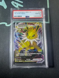 Pokemon TCG Jolteon VMAX 0314/14 CBB2C S-Chinese Gem Pack Vol 2 PSA 10 - Image 1