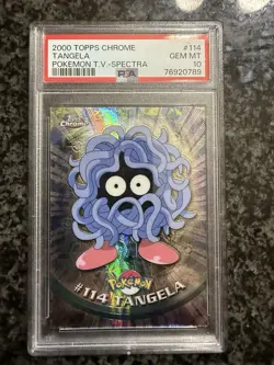 PSA 10 Gem Mint 2000 Topps Chrome Tangela Pokemon T.V. - Spectra # 114 LOW POP - Image 1