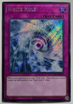 Yugioh White Hole LCKC-EN102 Secret Rare Unlimited - Image 1