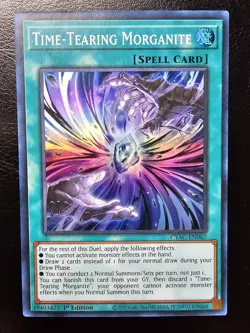 Time-Tearing Morganite Super Rare CYAC-EN067 1st Edition - Image 1