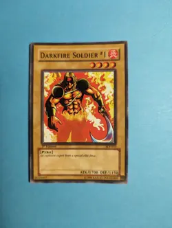 2002 Yu-Gi-Oh TCG DARKFIRE SOLDIER #1, #SDJ-010 1ST EDITION - Image 1