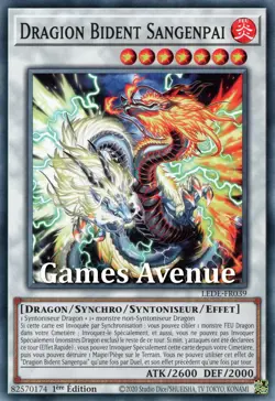 Yu-Gi-Oh ! Dragion Bident Sangenpai LEDE-FR039 VF/COMMUNE - Image 1