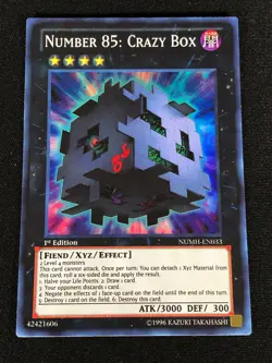 Yugioh Number 85 Crazy Box NUMH-EN033 1ST Super (NM) - Image 1