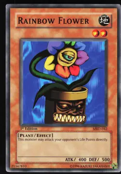 Yugioh! Rainbow Flower MRD-042 VINTAGE 1st Ed NM/MINT - Image 1