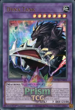 1st ed Dyna Tank ultra rare BLCR-EN018 Yugioh - Image 1