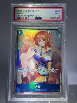 2024 ONE PIECE JPN OP09-EMPERORS IN THE NEW WORLD ALTERNATE ART #050 NAMI PSA 9 - Image 1