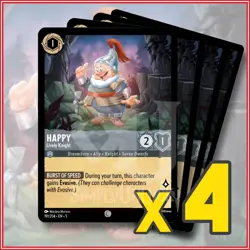 Disney Lorcana: 2024 Happy Lively Knight 191/204 x4 | Common - Image 1