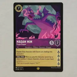 Madam Mim 47/204 Disney Lorcana Rise of the Floodborn Regular Legendary Card NM - Image 1