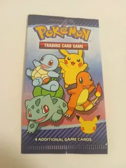 2021 Pokemon 25th Anniversary McDonalds Special Promo Sealed Pack 4 Card Pikachu - Image 1