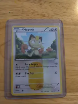 Pokemon Meowth Card 102/101 B&W Noble Victories Lightly Played - Image 1