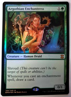 MTG: Eternal Masters - Argothian Enchantress - FOIL Mythic - #158 VLP - Image 1