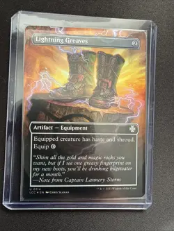 Lightning Greaves (Borderless) Commander: the Lost Caverns of Ixalan Foil - Image 1