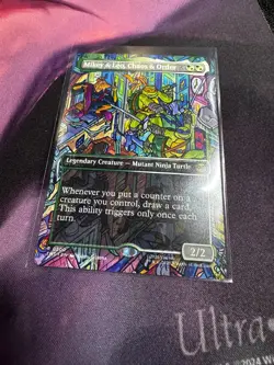 Mikey & Leo, Chaos & Order Borderless Regular Teenage Mutant Ninja Turtles MTG - Image 1
