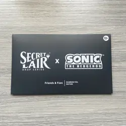 MTG Sonic The Hedgehog Secret Lair Friends And Foes Rainbow Foil Sealed - Image 1