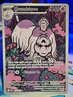 2025 Pokemon Mega Evolution Houndstone Illustration Rare #145/132 - Image 1