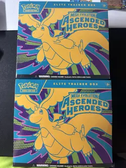 Pokemon TCG - Ascended Heroes ETB Elite Trainer Box NEW & SEALED Lot Of 2 Boxes - Image 1