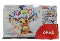 Costco Pokemon Prismatic Evolutions 2-Pack Trainer Box and Booster Bundle Sealed - Image 1