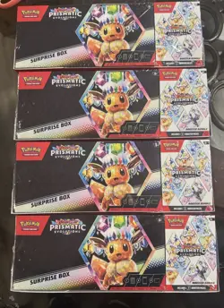 Sams Club Pokemon Prismatic Evolutions Surprise Boxes & Booster Bundles Lot Of 4 - Image 1