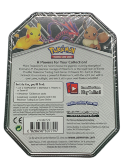 Pokemon Eevee V Powers Tin Box - EN - Fall 2020 - Sword & Shield - NEU & OVP - Image 3